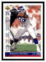 Kanavis McGhee #344 Football Cards 1993 Upper Deck Prices