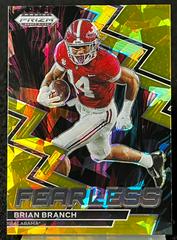 Brian Branch [Gold Ice] #F-6 Football Cards 2023 Panini Prizm Draft Picks Fearless Prices