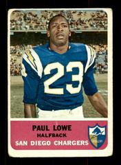 Paul Lowe #80 Football Cards 1962 Fleer Prices