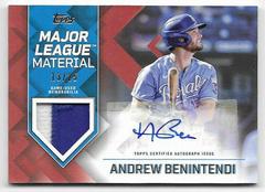 Andrew Benintendi [Red] Baseball Cards 2022 Topps Major League Material Autographs Prices