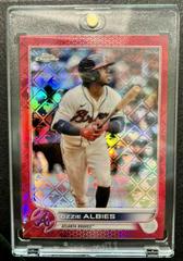 Ozzie Albies [Red] #83 Baseball Cards 2022 Topps Chrome Logofractor Prices