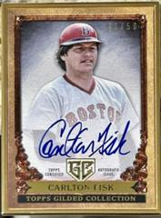Carlton Fisk #GOG-CF Baseball Cards 2023 Topps Gilded Collection Gallery of Gold Autographs Prices