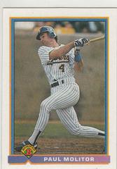Paul Molitor #32 Baseball Cards 1991 Bowman Prices
