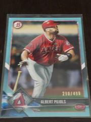 Albert Pujols [Sky Blue] #22 Baseball Cards 2018 Bowman Prices