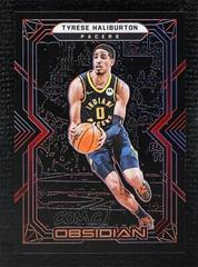 Tyrese Haliburton [Red] #101 Basketball Cards 2021 Panini Obsidian Prices