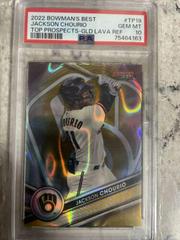 Jackson Chourio [Gold Lava] #TP-19 Baseball Cards 2022 Bowman's Best Top Prospects Prices
