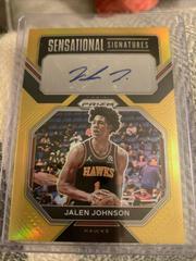 Jalen Johnson [Gold] #SIG-JJO Basketball Cards 2022 Panini Prizm Signatures Prices