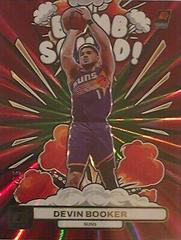 Devin Booker [Red Green] #5 Basketball Cards 2023 Panini Donruss Bomb Squad Prices