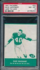Dale Hackbart Football Cards 1961 Lake to Lake Packers Prices