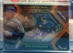 Josh Donaldson [Orange] Baseball Cards 2022 Topps Tribute to MVPs Autographs Prices