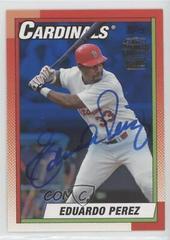 Eduardo Perez [Blue Border] Baseball Cards 2016 Topps Archives Fan Favorites Autograph Prices