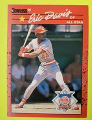 Eric Davis #695 Baseball Cards 1990 Donruss Prices