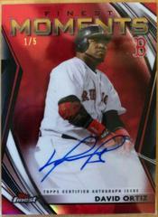 David Ortiz [Red Refractor] Baseball Cards 2021 Topps Finest Moments Autographs Prices