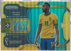 Matheus Cunha [Gold] #8 Soccer Cards 2022 Panini Prizm World Cup New Era Prices