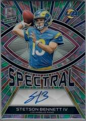 Stetson Bennett IV #9 Football Cards 2023 Panini Spectra Rookie Autograph Psychedelic Prices