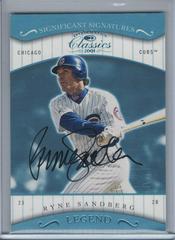 Ryne Sandberg [Significant Signatures] Baseball Cards 2001 Donruss Classics Prices