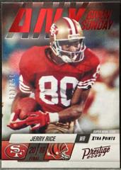 Jerry Rice [Red] #2 Football Cards 2022 Panini Prestige Any Given Sunday Prices