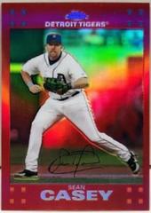 Sean Casey [Red Refractor] #134 Baseball Cards 2007 Topps Chrome Prices