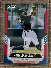 Ronald Acuna Jr. [Red] #23 Baseball Cards 2021 Panini Chronicles Score Prices