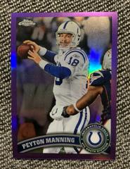 Peyton Manning [Purple Refractor] Football Cards 2011 Topps Chrome Prices