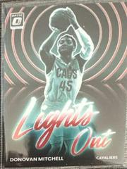 Donovan Mitchell [Red] #14 Basketball Cards 2022 Panini Donruss Optic Lights Out Prices