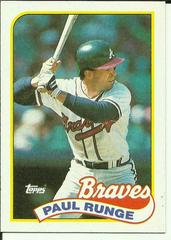 Paul Runge Baseball Cards 1989 Topps Prices