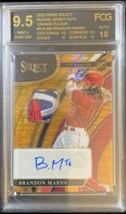Brandon Marsh [Orange Pulsar] #RJA-BM Baseball Cards 2022 Panini Select Rookie Jersey Autographs Prices