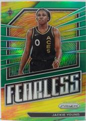 Jackie Young [Green] #13 Basketball Cards 2023 Panini Prizm WNBA Fearless Prices