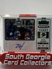 Drake London [Green] Football Cards 2022 Panini Zenith Contenders Rookie Ticket Autographs Prices