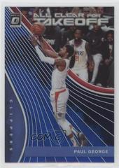 Paul George [Blue] Basketball Cards 2019 Panini Donruss Optic All Clear for Takeoff Prices
