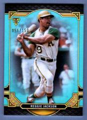 Reggie Jackson [Aquamarine] #4 Baseball Cards 2022 Topps Triple Threads Prices