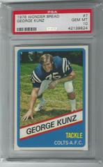 George Kunz #7 Football Cards 1976 Wonder Bread Prices
