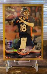 Peyton Manning [Blue Jersey Gold Refractor] #1 Football Cards 2013 Topps Chrome Prices