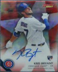 Kris Bryant [Red Refractor] #KB Baseball Cards 2015 Bowman's Best of Autographs Prices