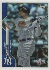 Aaron Judge [Blue Foil] #31 Baseball Cards 2020 Topps Opening Day Prices