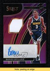 Bones Hyland [Purple Prizm] Basketball Cards 2021 Panini Select Rookie Jersey Autographs Prices