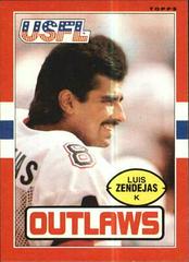 Luis Zendejas Football Cards 1985 Topps USFL Prices