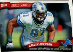 Calvin Johnson #PP37 Football Cards 2010 Topps Peak Performance Prices