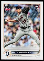 Matt Manning #2 Baseball Cards 2022 Topps UK Edition Prices