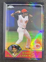 Barry Larkin [Black Refractor] Baseball Cards 2003 Topps Chrome Prices