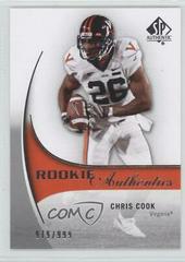 Chris Cook #196 Football Cards 2010 SP Authentic Prices