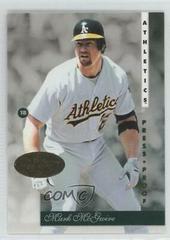 Mark McGwire [Gold Press Proof] #23 Baseball Cards 1996 Leaf Signature Prices