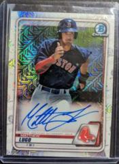 Matthew Lugo [Orange Refractor] Baseball Cards 2020 Bowman Chrome Mega Box Mojo Autographs Prices