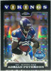 Adrian Peterson [Xfractor] #TC133 Football Cards 2008 Topps Chrome Prices