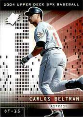 Carlos Beltran #34 Baseball Cards 2004 Spx Prices