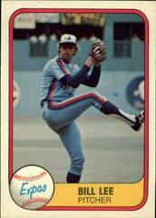 Bill Lee #157 Baseball Cards 1981 Fleer Prices