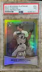 Mike Stanton [Gold Refractor] Baseball Cards 2010 Bowman Platinum Prices