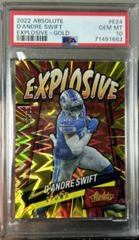 D'Andre Swift [Gold] #E24 Football Cards 2022 Panini Absolute Explosive Prices