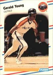 Gerald Young #460 Baseball Cards 1988 Fleer Glossy Prices