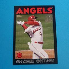 Shohei Ohtani [Black] #86B-22 Baseball Cards 2021 Topps 1986 35th Anniversary Prices